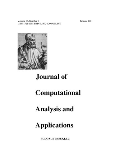 JOURNAL OF COMPUTATIONAL ANALYSIS AND APPLICATIONS VOLUME 13, 2011