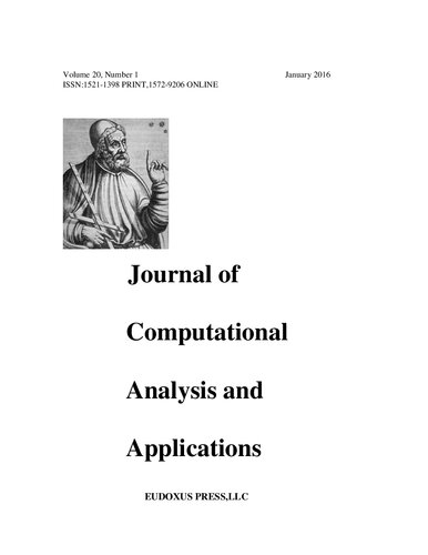 JOURNAL OF COMPUTATIONAL ANALYSIS AND APPLICATIONS VOLUME 20- 2016