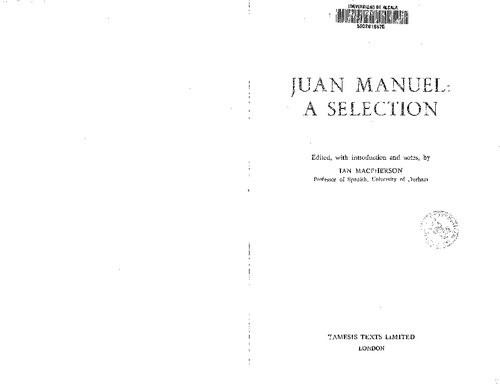 Juan Manuel, a selection