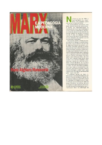 Marx e a Pedagogia Moderna