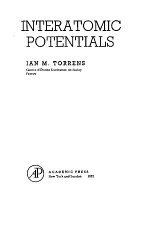 Interatomic Potentials