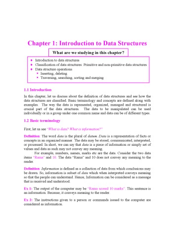 Data Structures and Applications: A Simple and Systematic Approach