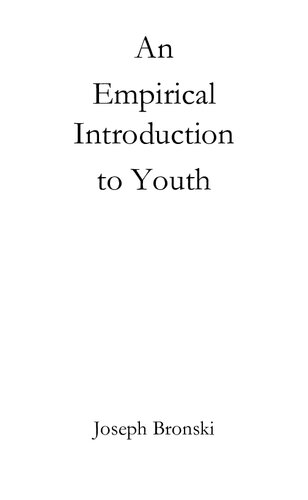 An Empirical Introduction to Youth