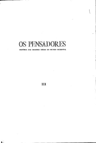 Histórias das Grandes Idéias do Mundo Ocidental