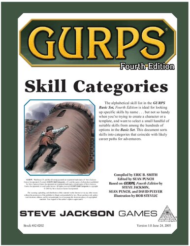 GURPS 4th edition. Skill Categories