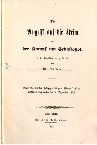 Der Angriff auf die Krim und der Kampf um Sebastopol