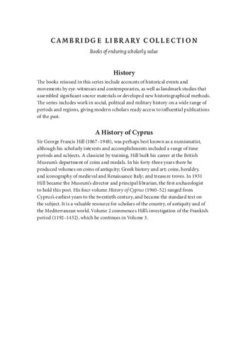 A History of Cyprus, Vol. 2