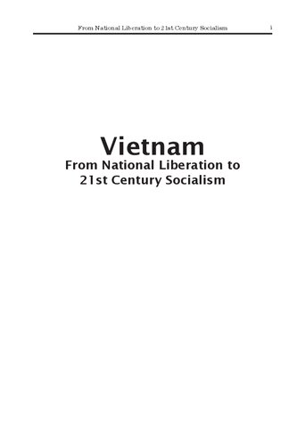 Vietnam: from national liberation to 21st century socialism