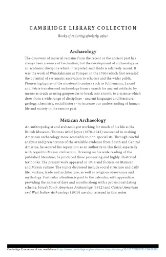 Mexican Archaeology An Introduction to the Archaeology of the Mexican and Mayan Civilizations of Pre-Spanish America