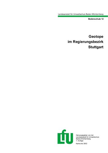 Geotope im Regierungsbezirk Stuttgart