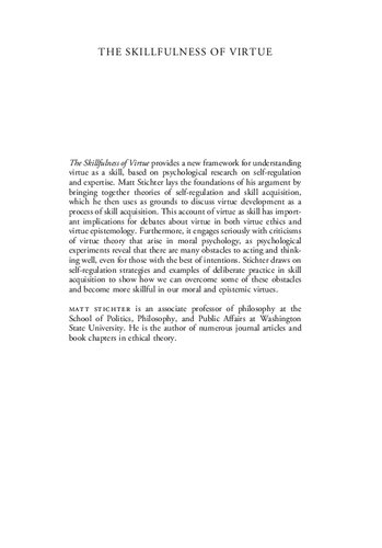 The Skillfulness of Virtue: Improving our Moral and Epistemic Lives