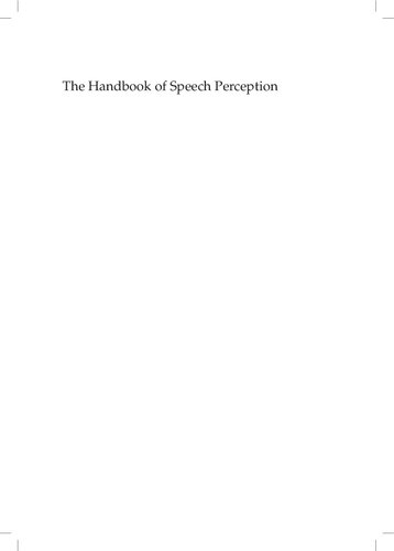 The Handbook of Speech Perception