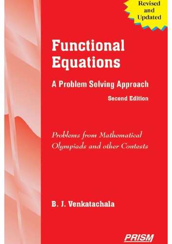 Functional Equations A problem solving approach