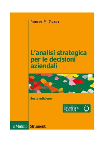 L'analisi strategica per le decisioni aziendali. Nuova ediz.