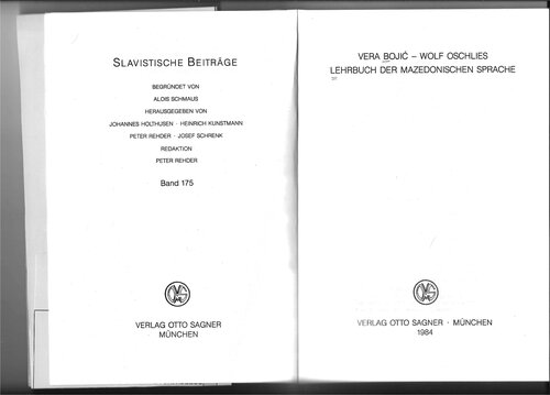 Lehrbuch der Mazedonischen Sprache