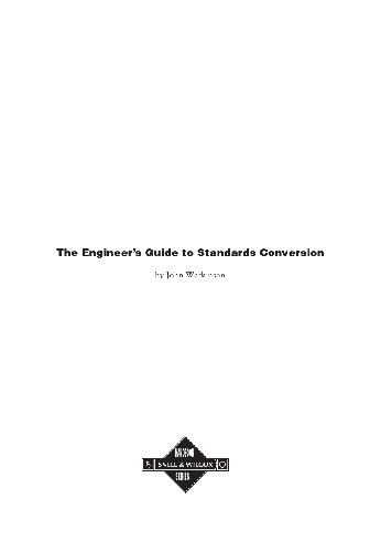 The Engineers Guide to Standards Conversion