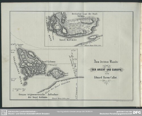 Der Orient und Europa. Erinnerungen und Reisebilder von Land und Meer