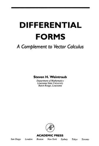 Differential forms: a complement to vector calculus