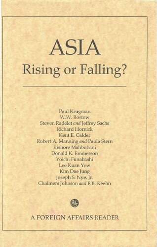 Asia. Rising or Falling?