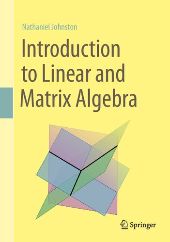 Introduction to Linear and Matrix Algebra