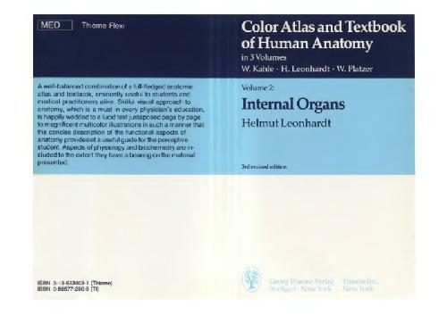 Color Atlas and Textbook of Human Anatomy. Internal Organs