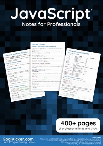 Javascript Notes for Professionals