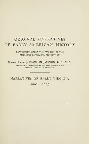 Narratives of Early Virginia 1606-1626