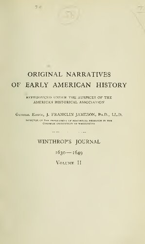 Winthrop's Journal 