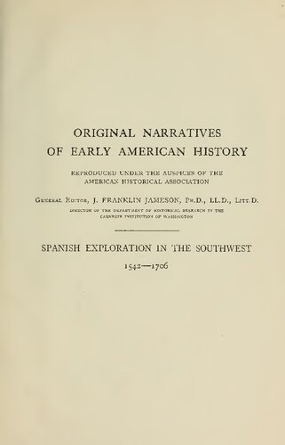 Spanish Exploration in the Southwest 1542-1706