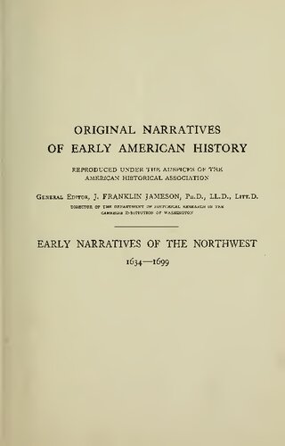 Early Narratives of the Northwest 1634-1699