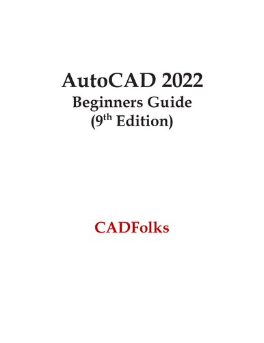 AutoCAD 2022 Beginners Guide