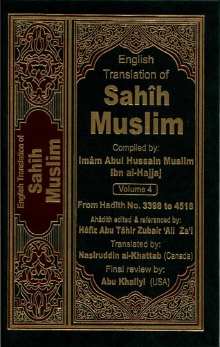 Sahih Muslim Volume 4