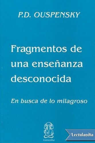 Fragmentos de una enseñanza desconocida