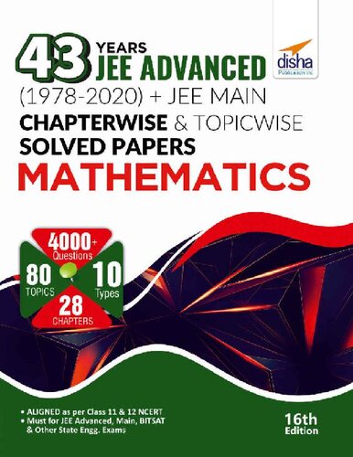 43 Years JEE ADVANCED (1978-2020) + JEE MAIN Chapterwise & Topicwise Solved Papers Physics