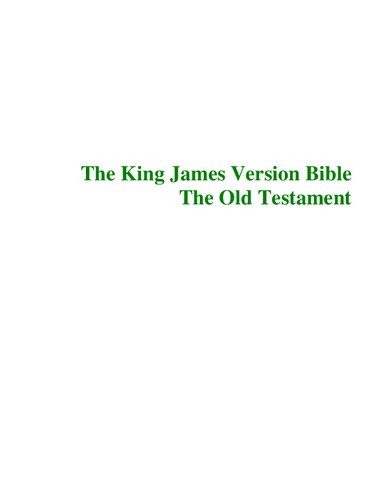 The King James Version Bible (KJV)