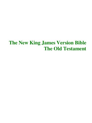 The New King James Version Bible (NKJV)