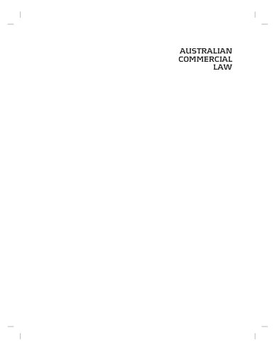 Australian Commercial Law