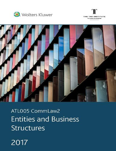 ATL005 CommLaw2 : entities and business structures