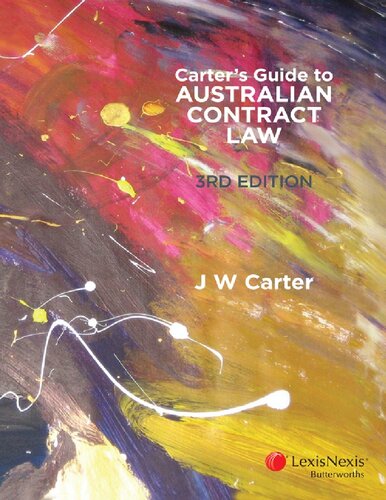 Carter's guide to Australian contract law