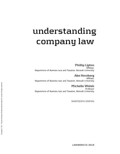 Understanding company law