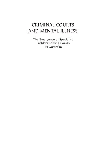 Criminal Courts & Mental Illness.