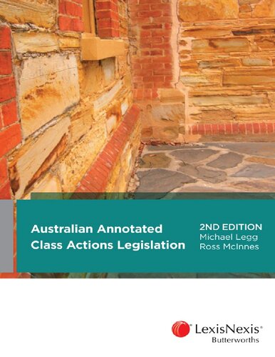 Australian annotated class actions legislation