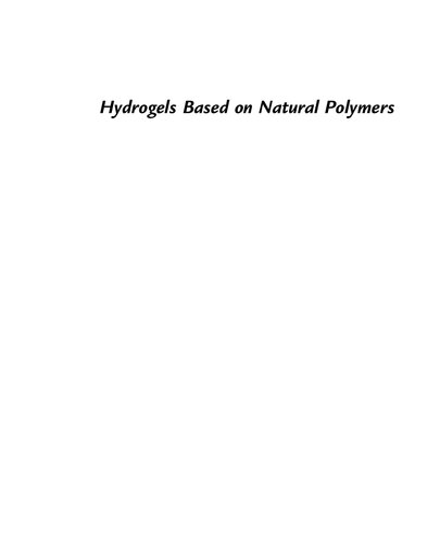 Hydrogels Based on Natural Polymers