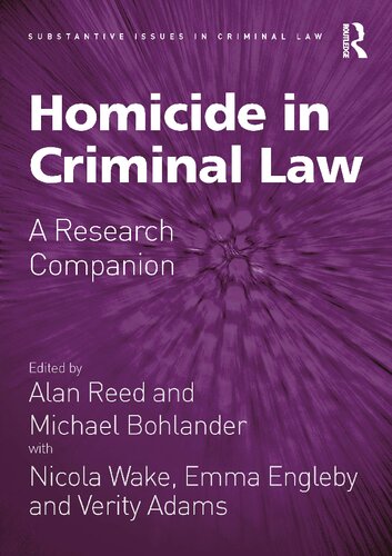 Homicide in Criminal Law: A Research Companion