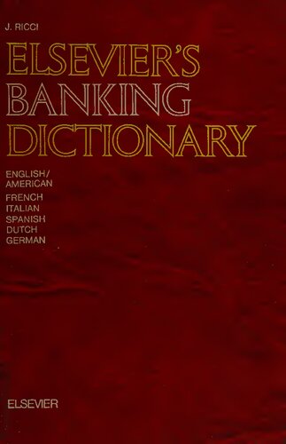 Elsevier's Banking Dictionary