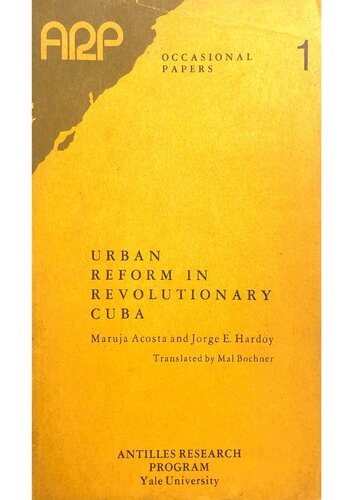 Urban Reform in Revolutionary Cuba