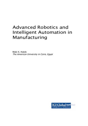 Advanced Robotics and Intelligent Automation in Manufacturing