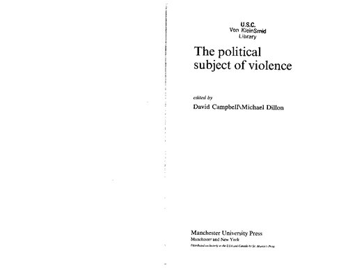 The Political Subject of Violence