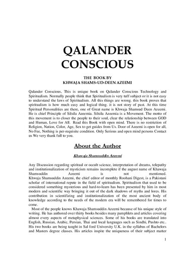 Qalandar Conscious