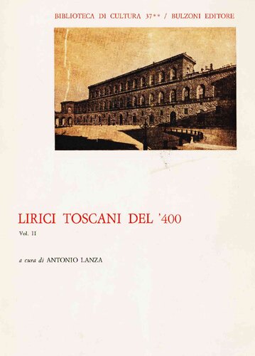 Lirici toscani del Quattrocento